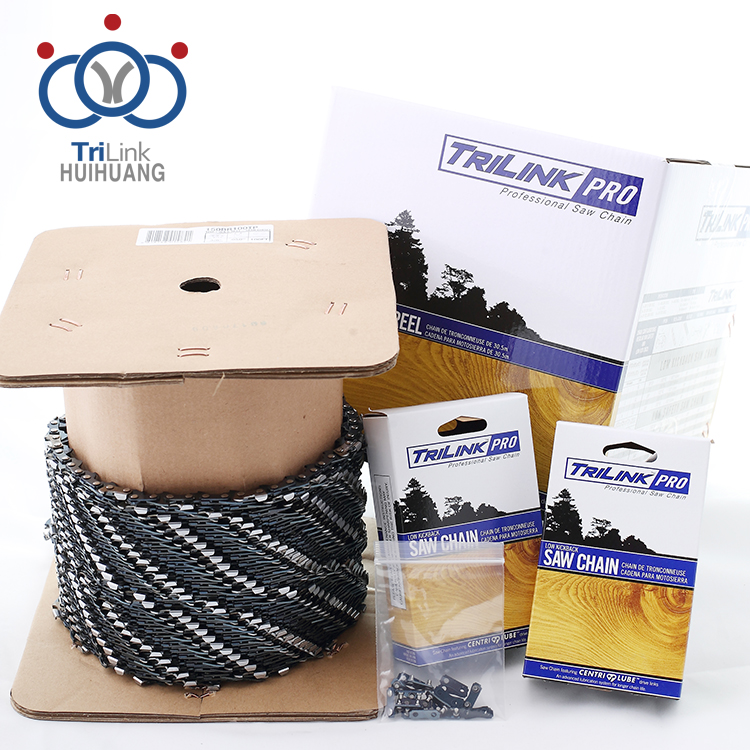 Full-chisel gasoline sawchain low kickback safety 3/8" chainsaw chain roll