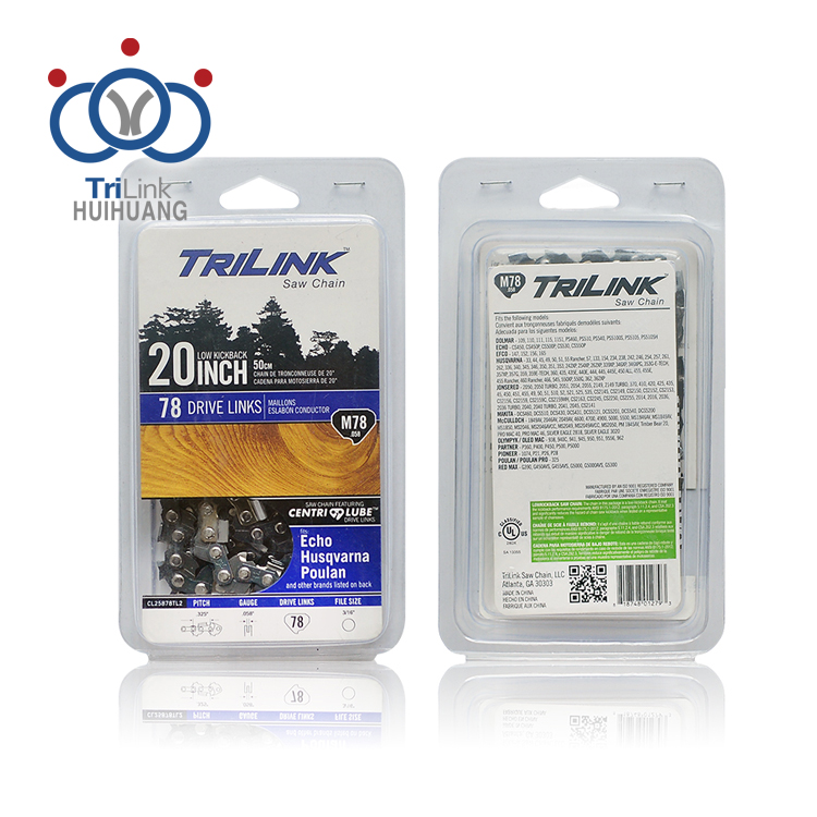 Professional ISO Standard High Quality TRILINK Steel Chain Saw Chains